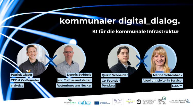 kommunaler digital_dialog mit vialytics, Rottenburg, Pendura und R-KOM