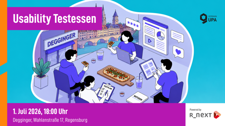 Usability Testessen am 1. Juli 2026 im Degginger Regensburg